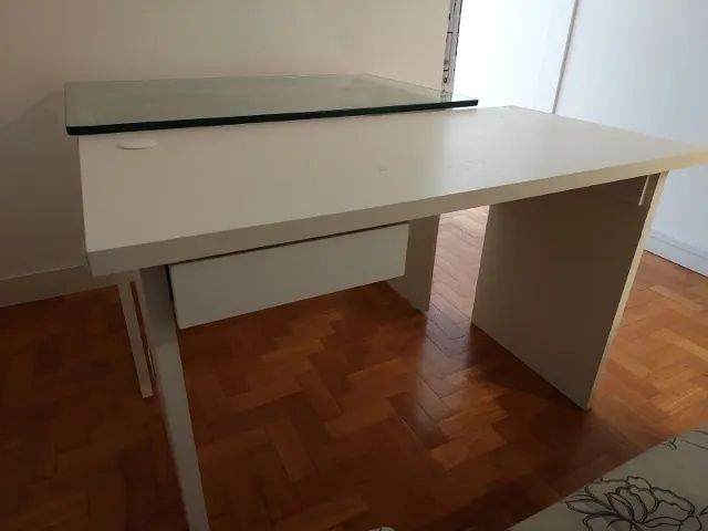 Mesa de Escritório Branca  - Foto 3