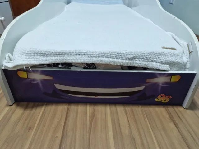 Cama Carro Infantil Montessoriana Azul Tamanho Solteiro + Colchão  - Foto 3