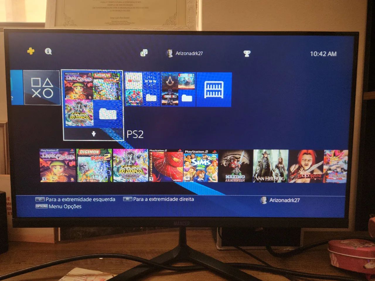 PS4 DESTRAVADO + HD DE 1 TERÁ - Foto 3