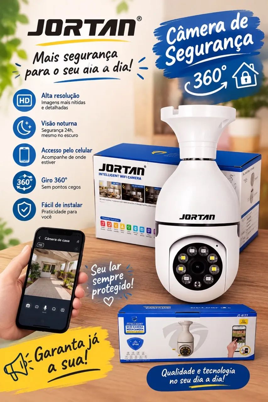 Câmera de Wi-Fi inteligente 
