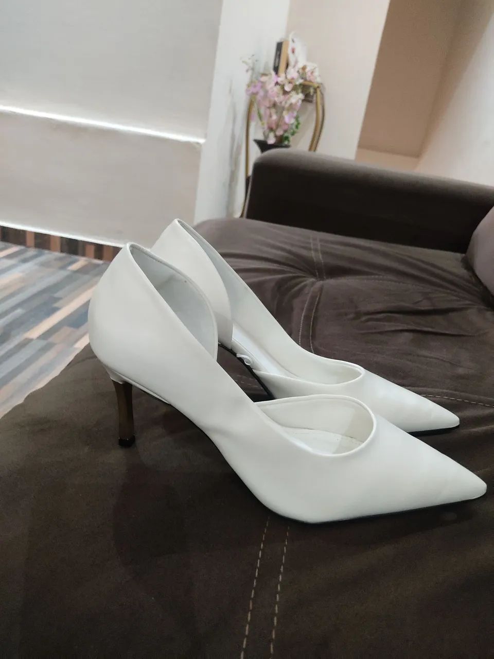 Scarpin Branco Off - Foto 2