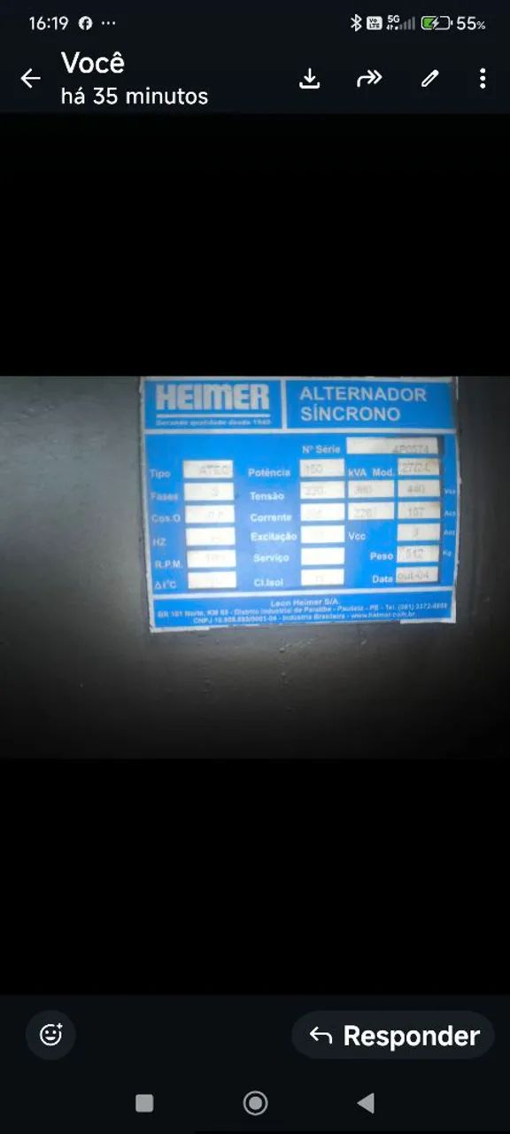 Gerador de energia a diesel 150kVA - Foto 5