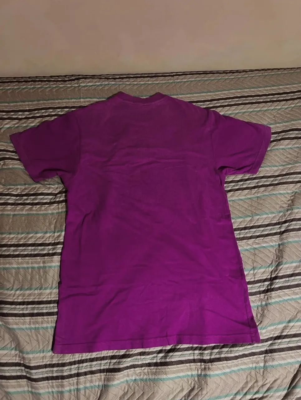 Camisa Barra Crew Goods Logo Classic Roxa  - Foto 3