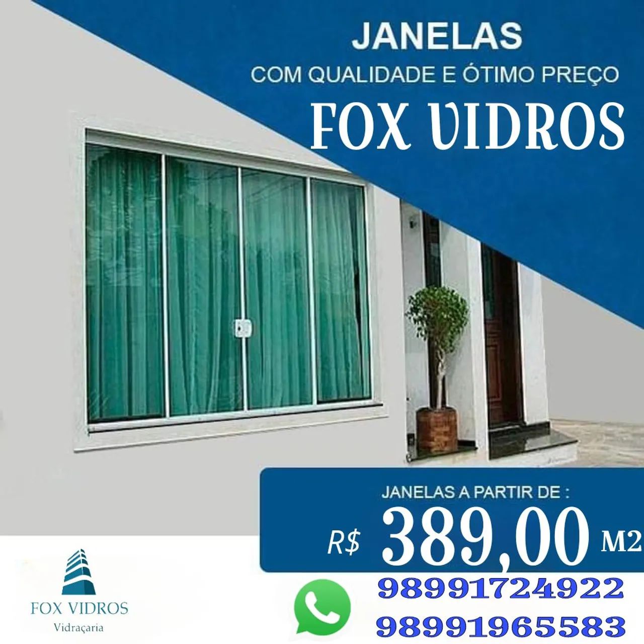 JANELA DE VIDRO ( PROMOÇÃO)