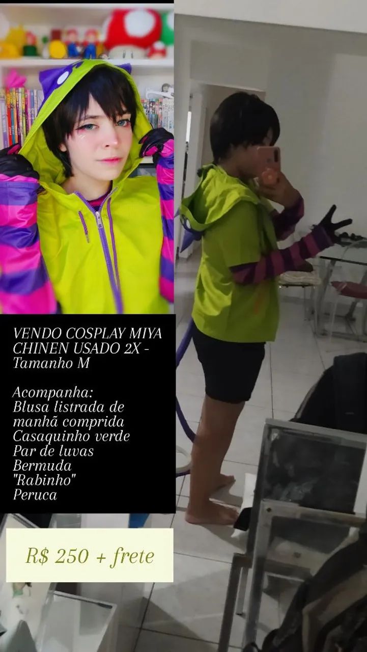 FRETE GRATIS! Cosplay MIYA CHINEN COM PERUCA Sk8 infinity 