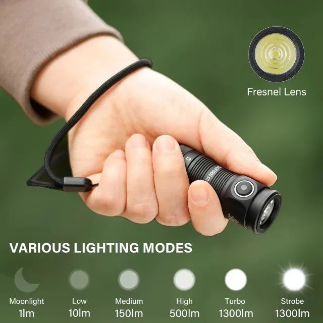 Sofirn Mini Lanterna Poderosa Sc13/519 Led 1300lm Ip68 Black