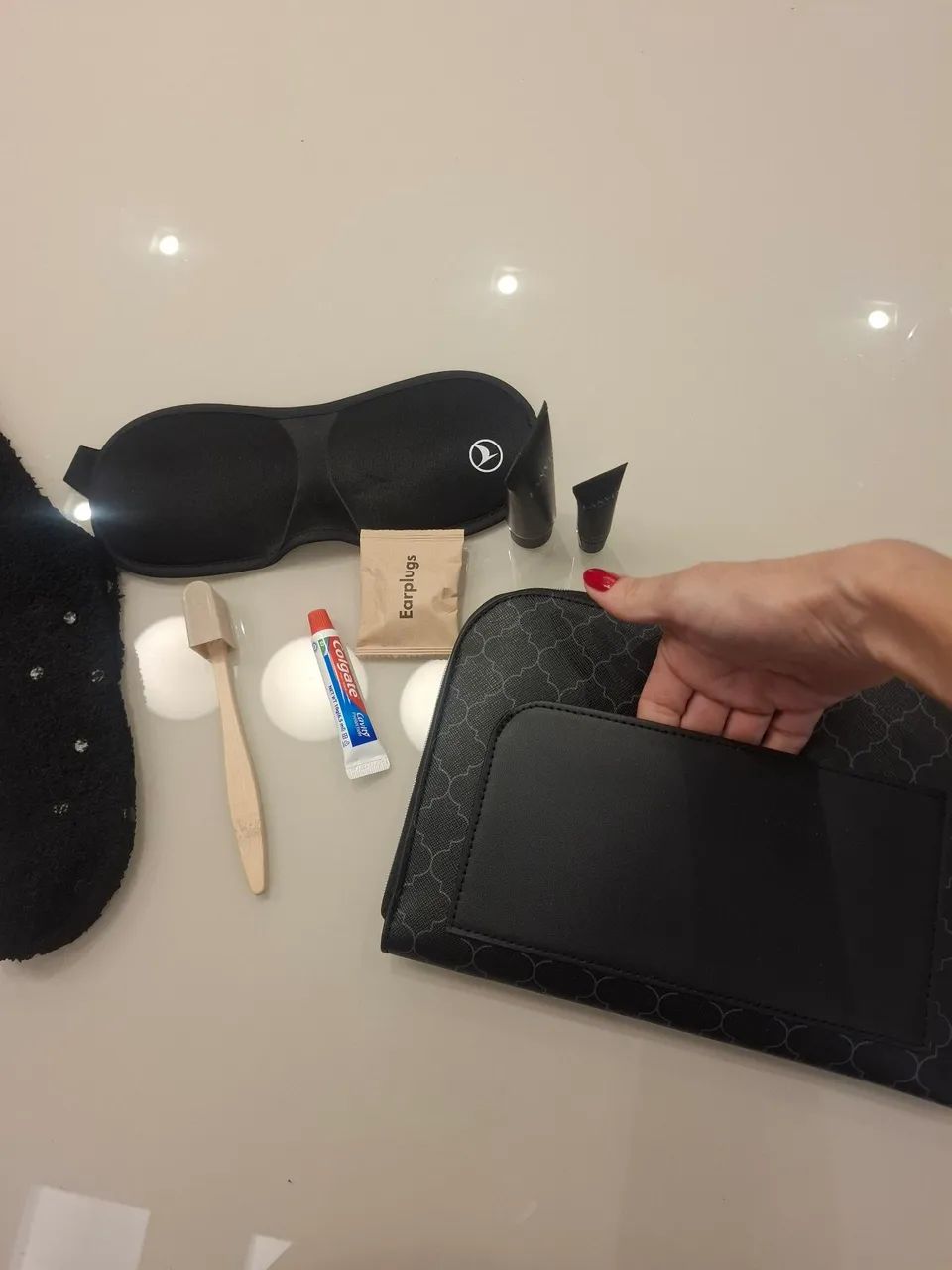 Necessaire preta com amenity kit Lanvin Parfums  - Foto 5