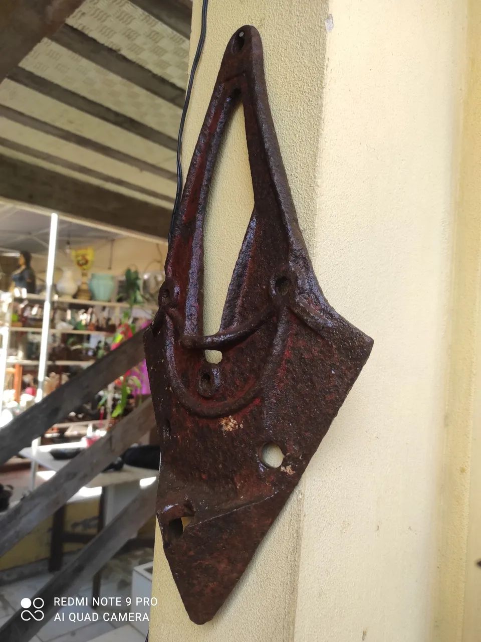 Ponta de arado antiga,para decoração: - Foto 3