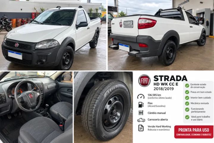 Fiat Strada Working Hard 1.4 Fire Flex 8V CS 2019 - Foto 2