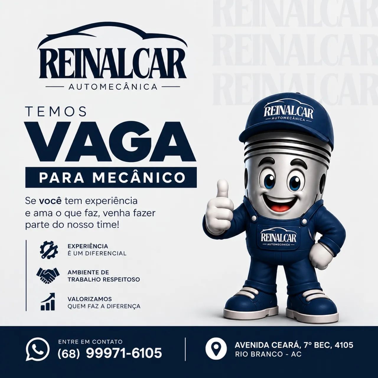 VAGA DE MECÂNICO 