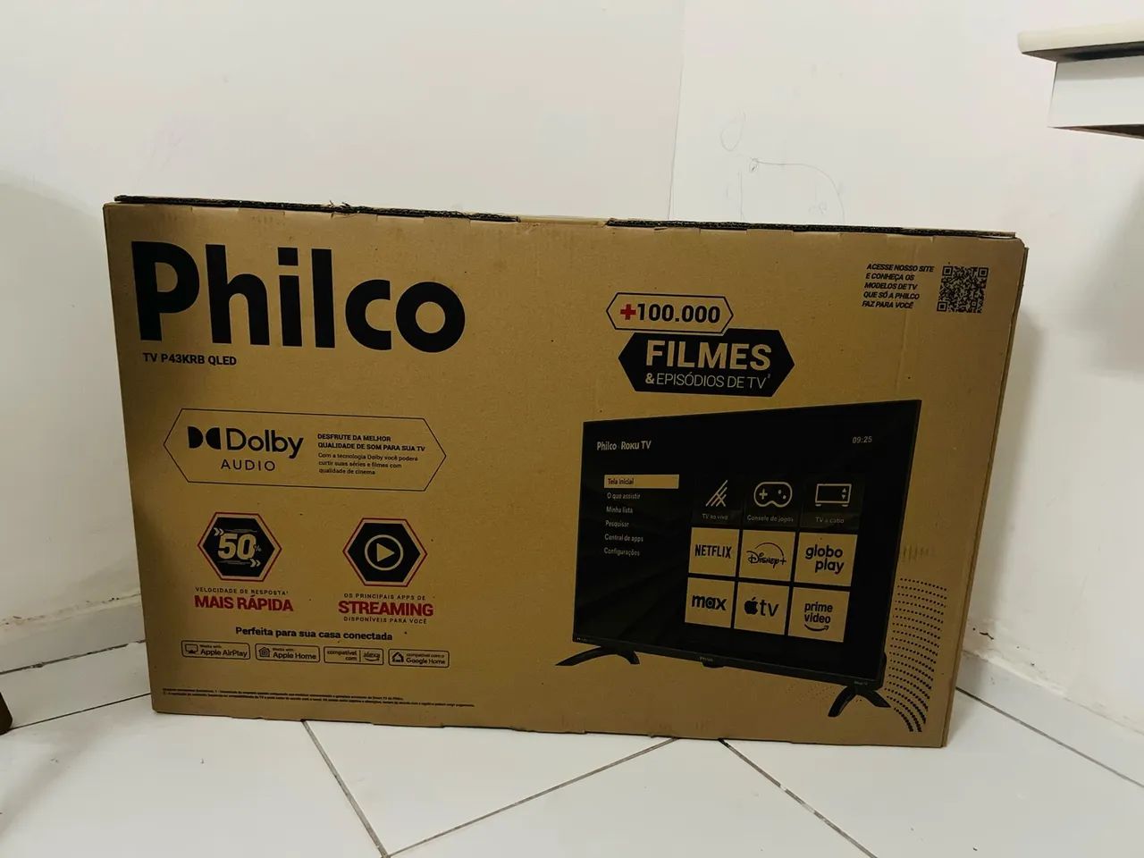 TV QLED PHILCO 43 POLEGADAS LACRADA - Foto 2