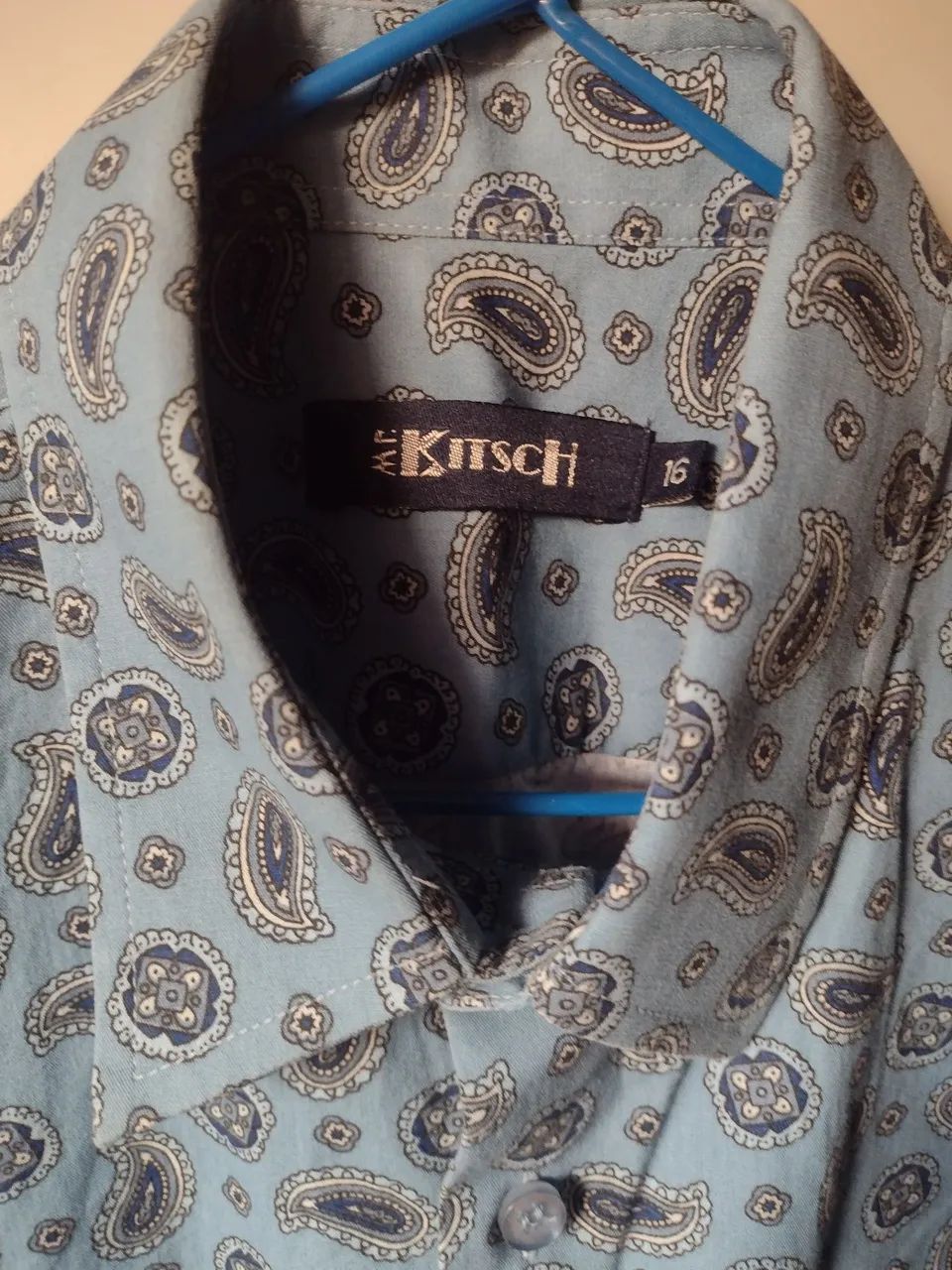 Camisa estampada de mangas compridas Kitsch  tamanho 16