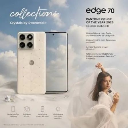 Edge 70 Crystal Edition 512GB | Completo na Caixa - Foto 5