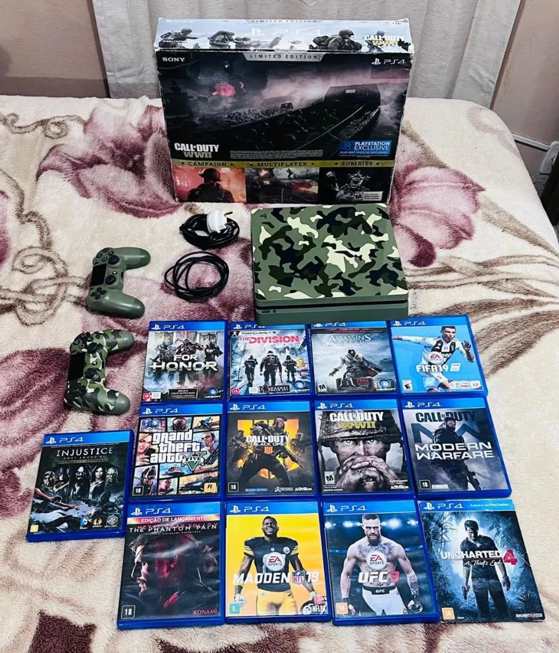 PlayStation 4 Com dois Controles e 13 Jogos... - Foto 5
