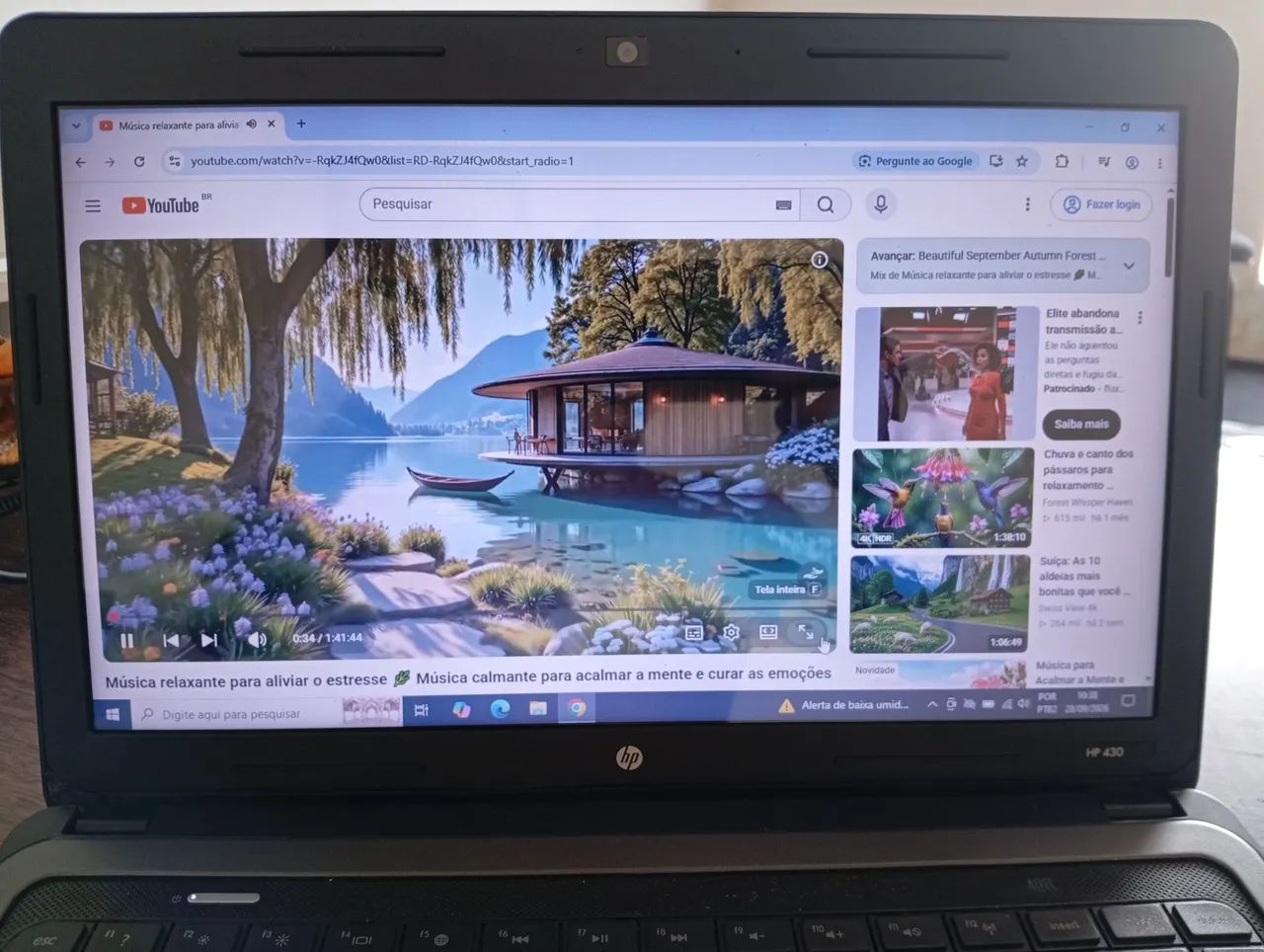 Notebook HP I3 SSD 240GB