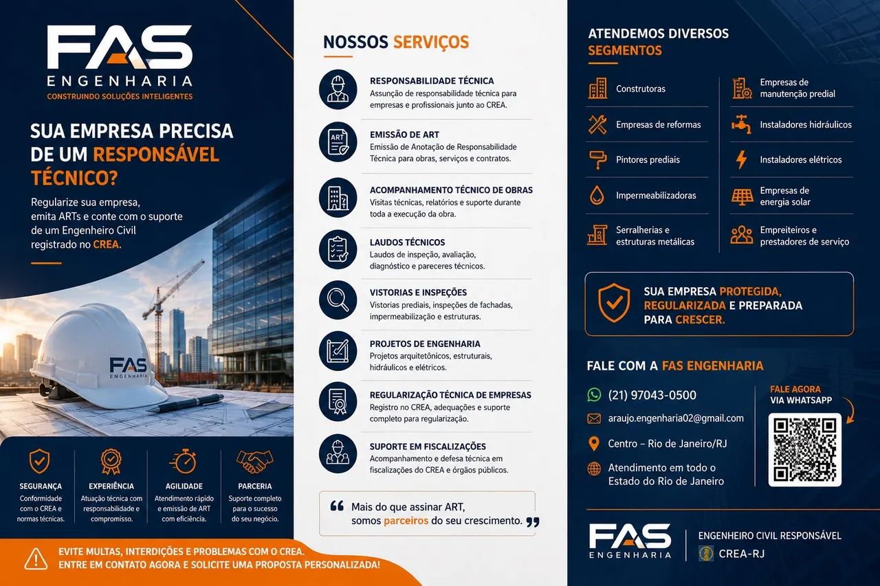 Está precisando de engenheiro civil?