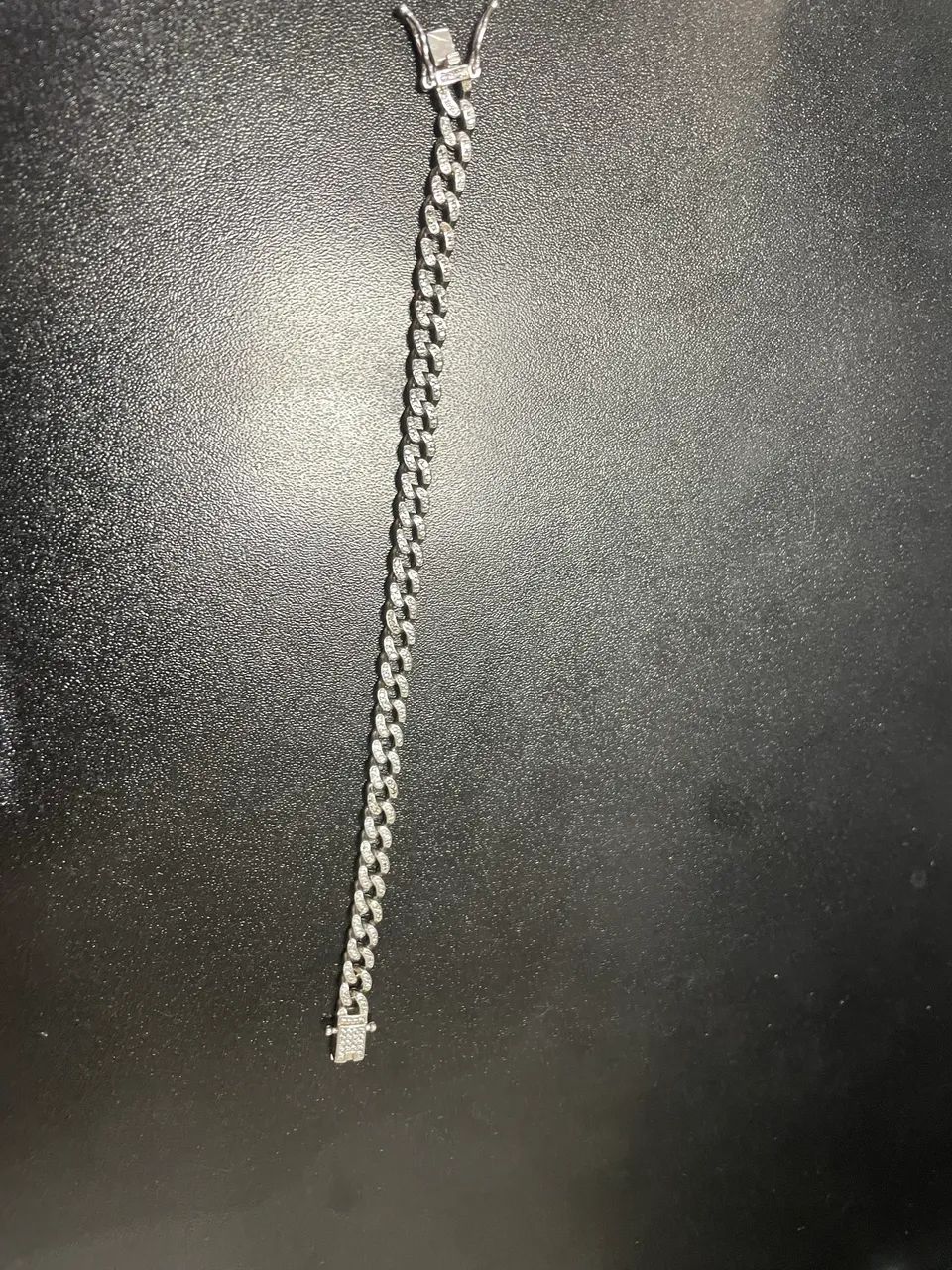 Pulseira prata cravejada - Foto 2