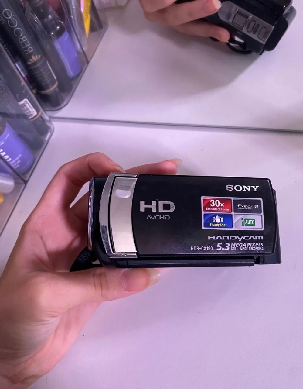 Câmera Sony hdr-cx7 handycam com night shot filmagem noturna muito