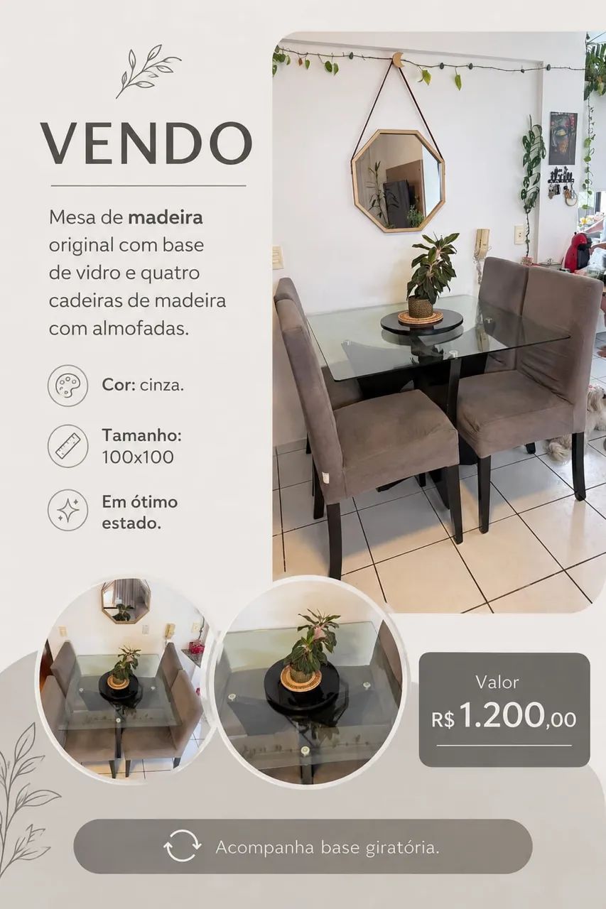 Mesa de madeira 