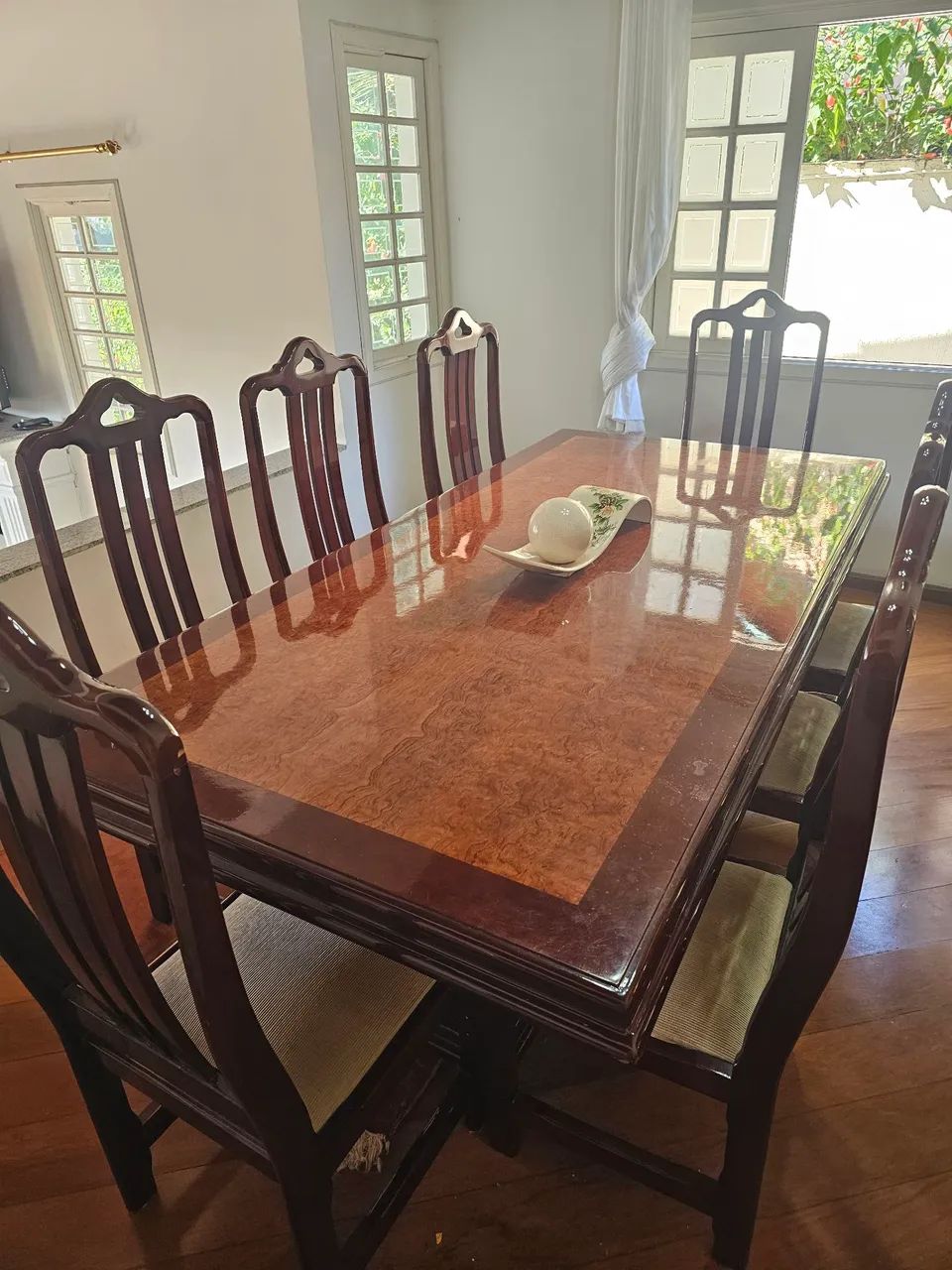 Mesa de Jantar 8 Lugares Madeira Maciça Forte