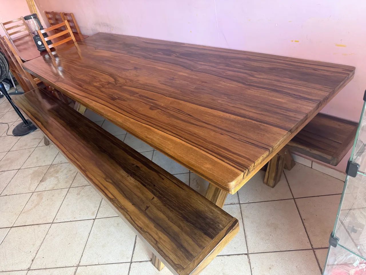 Mesa com dois bancos 3.00 de comprimento nova - Foto 2