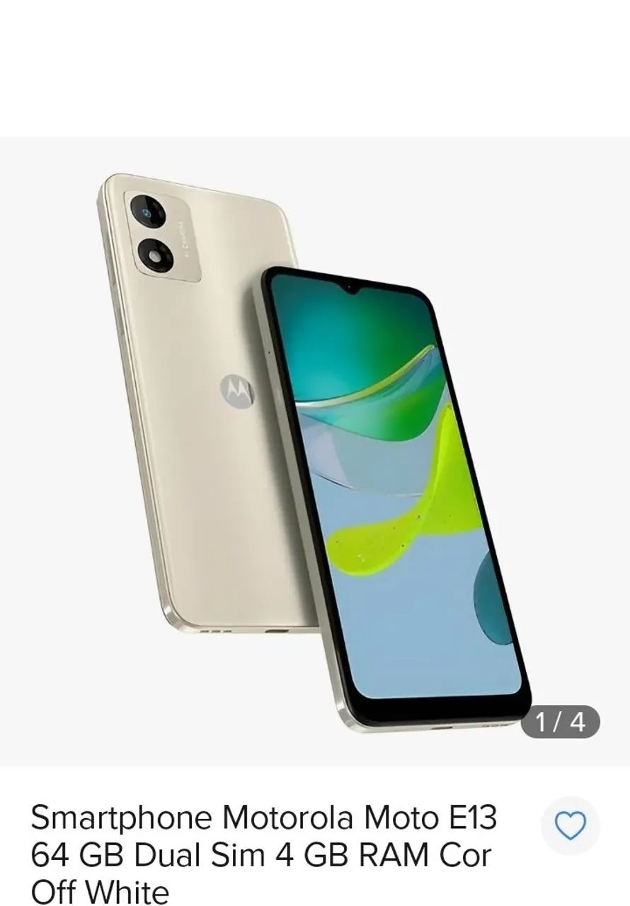 Motorola E13 4g ram e 64gb armanezamento