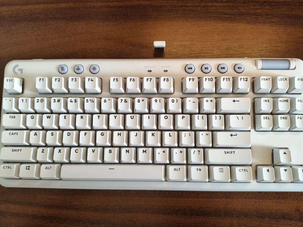Teclado Logitech G715 Aurora Branco - Foto 2