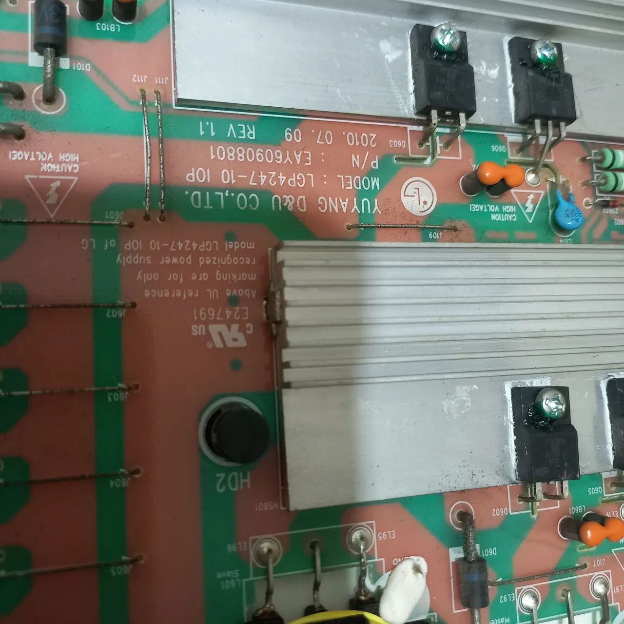 Placa da fonte para TV lg 55le5300-sa - Foto 2