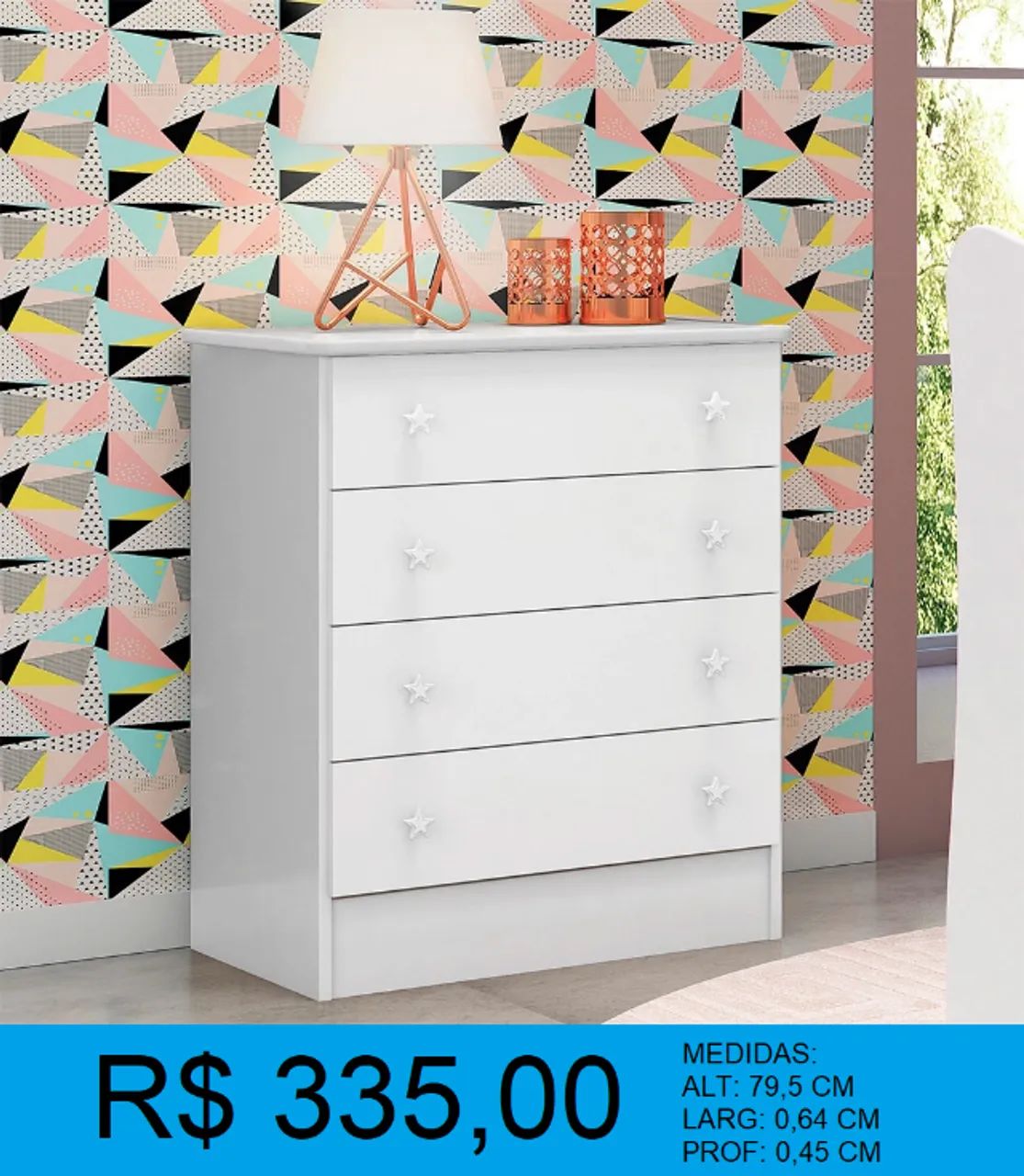 cômoda - infantil  - compre hoje e receba em até 72 horas  - Foto 2