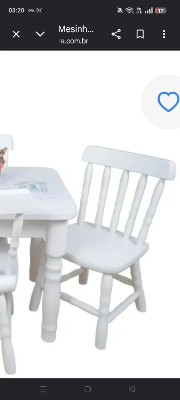 Tok stok Conjunto mesa e cadeira infantil