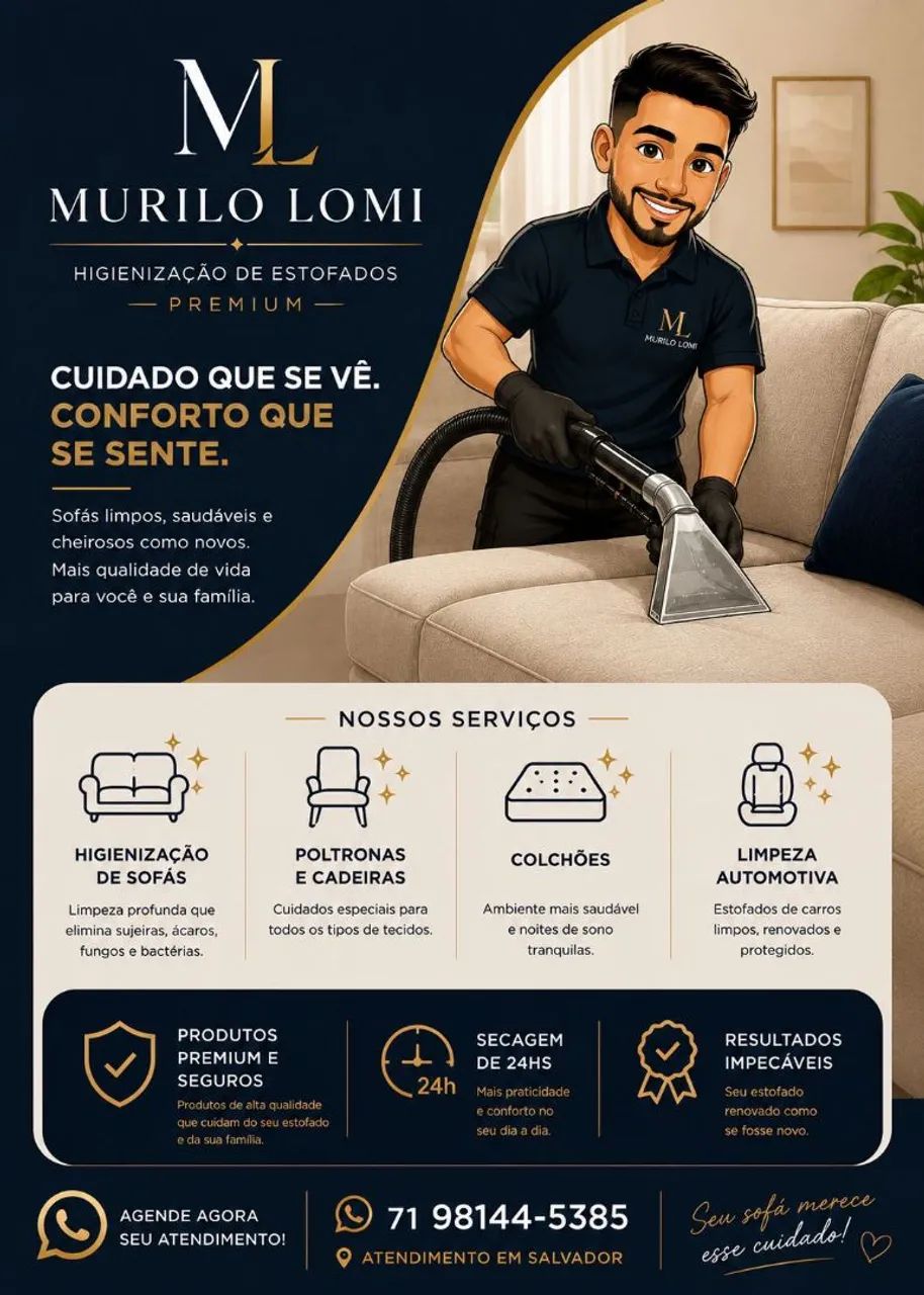 Limpeza de estofados 