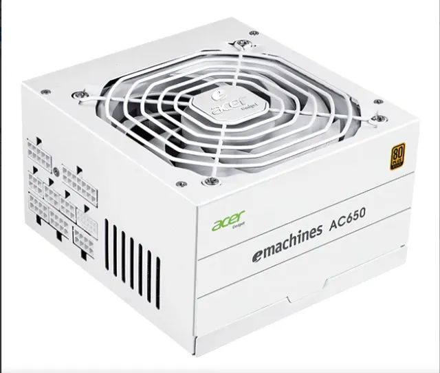 Fonte Gamer 650w Full modular ACER cor Branca nova na caixa. - Foto 2