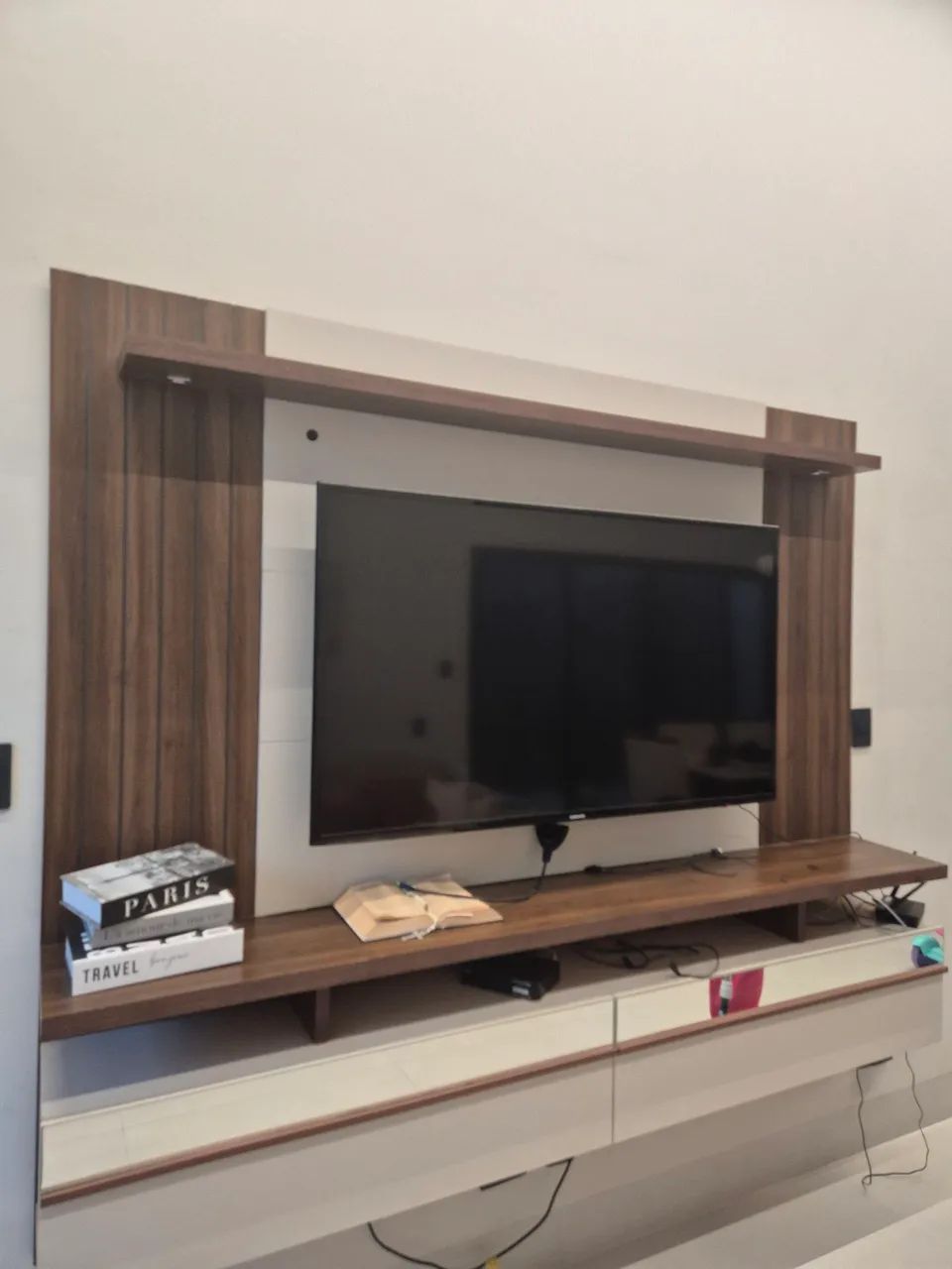 Painel de tv + rack, com LED, 1,82x2,17 - Foto 2