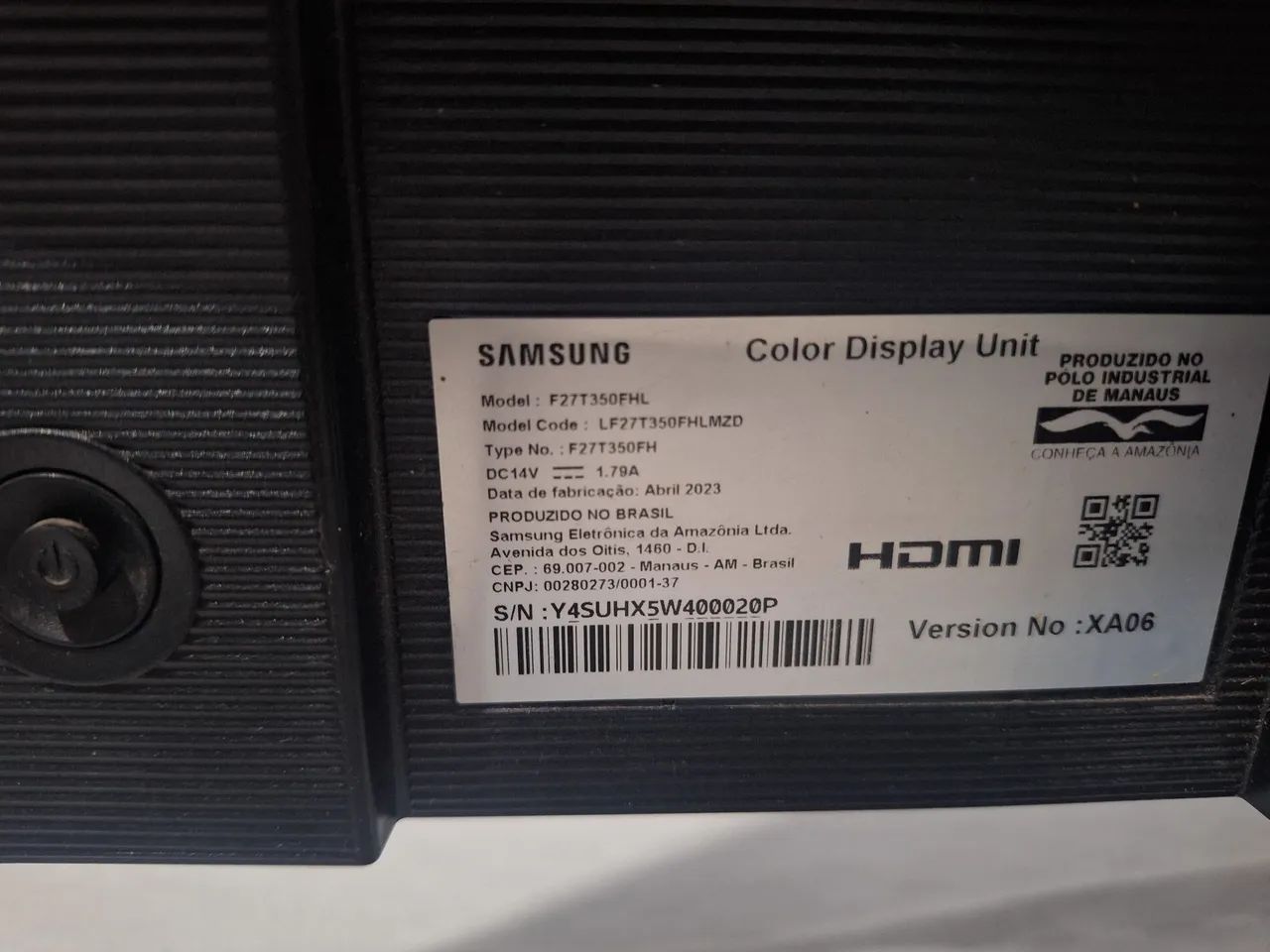 Monitor Samsung 24' com Defeito na tela devido a queda. - Foto 3