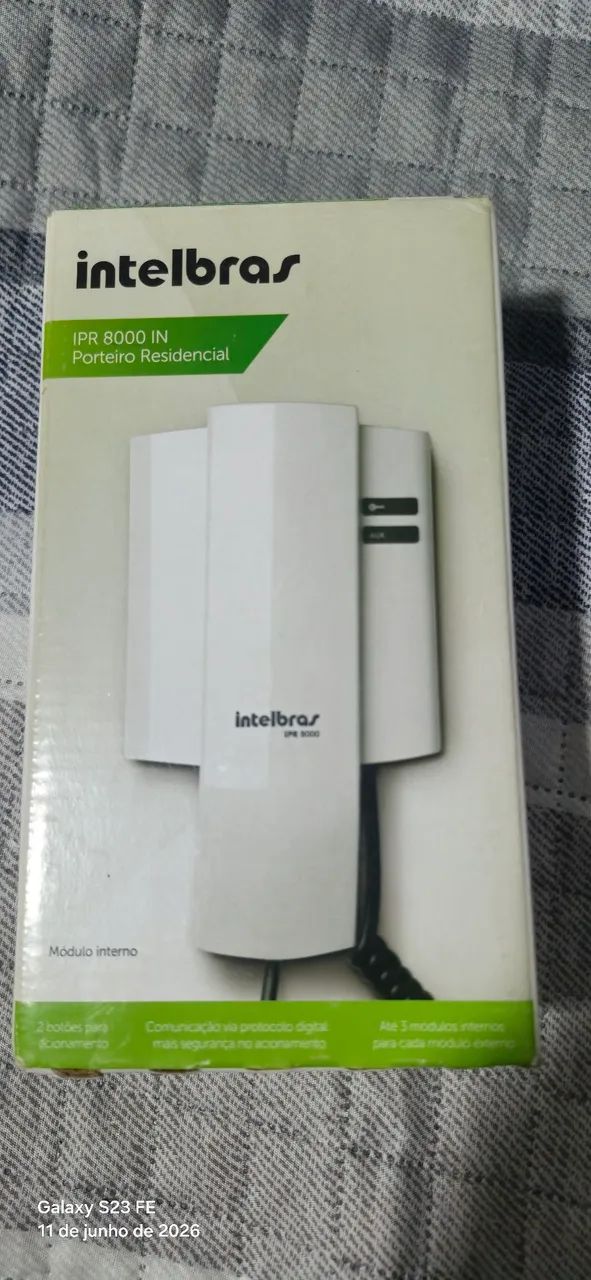 módulo interno (extensão de áudio) do porteiro eletrônico Intelbras IPR 8000