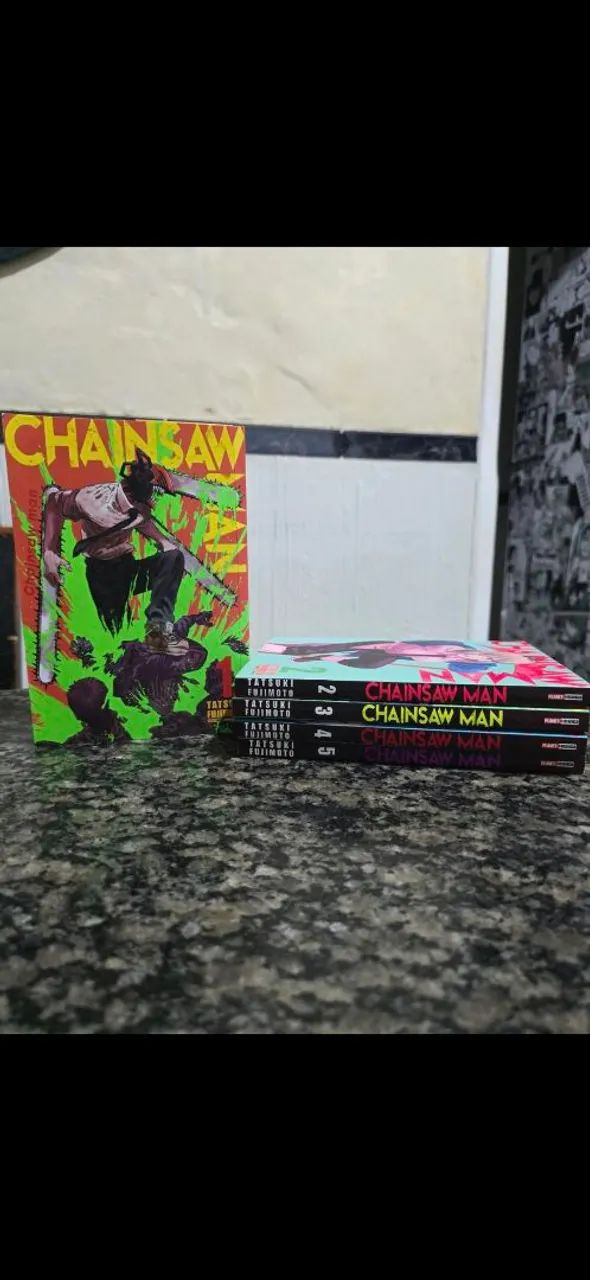 Mangás chainsaw man Volume 1 ao 5 - Foto 2