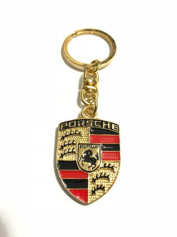 Chaveiro Porsche Dourado - Foto 2