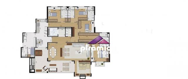 Apartamento com 4 dormitórios à venda, 259 m² por R$ 1.695.000,00 - Jardim das Colinas - S - Foto 13