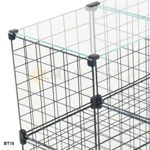Aramado 1,20 x 1,00 x 0,30 c/ tampo de vidro 12 casulos - imperdivel ' - Foto 3