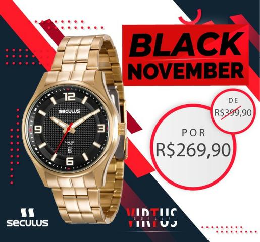 Mega Promoção Relógio Seculus, Masculino, Original, Garantia, Aço Inoxidável - Foto 2