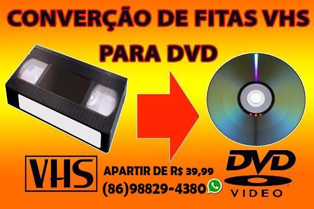 Passo suas fitas vhs para dvd, pendrive ou hd externo R$ 39,99 a unidade