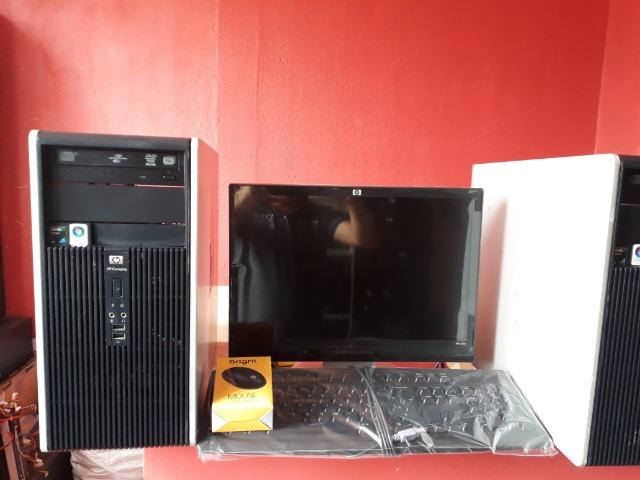Computador Completo HP, dual core, monitor 17, ideal para empresas em geral - Foto 3