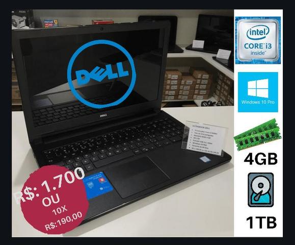 Notebook com garantia, parcelo no cartão