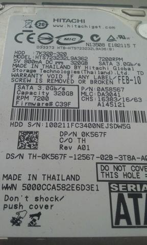 Hd Sata 2,5" 500Gb Para Notebool e Desktop