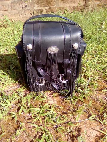 Bolsa de couro para moto Custom - Foto 6