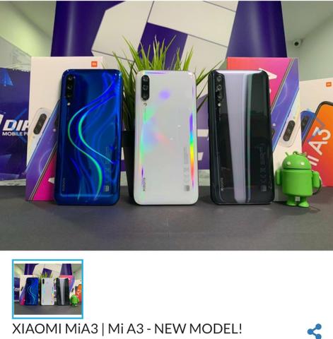 Xiaomi Mi A3 128GB $ 1.050 Ac.todos cartão