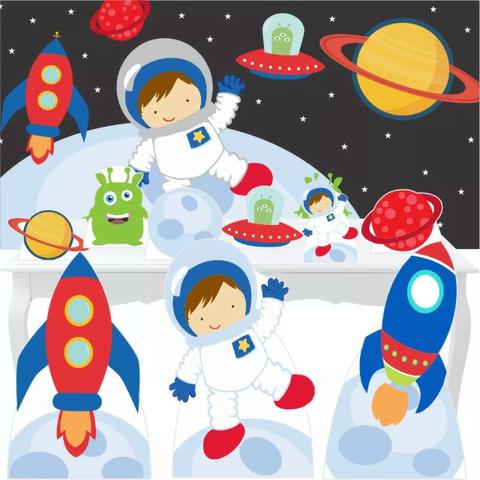 Vendo kit para decoração de festa em ótimo estado - Astronauta