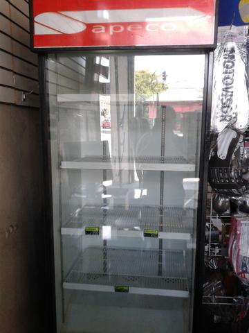 Geladeira vitrine vertical grande para consertar Leia