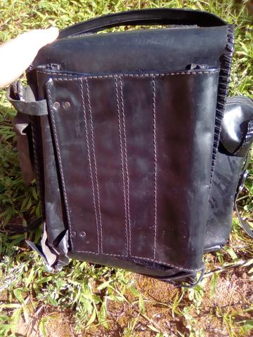 Bolsa de couro para moto Custom - Foto 3