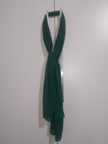 Vestido EXCLUSIVO verde escuro + echarpe - Foto 4